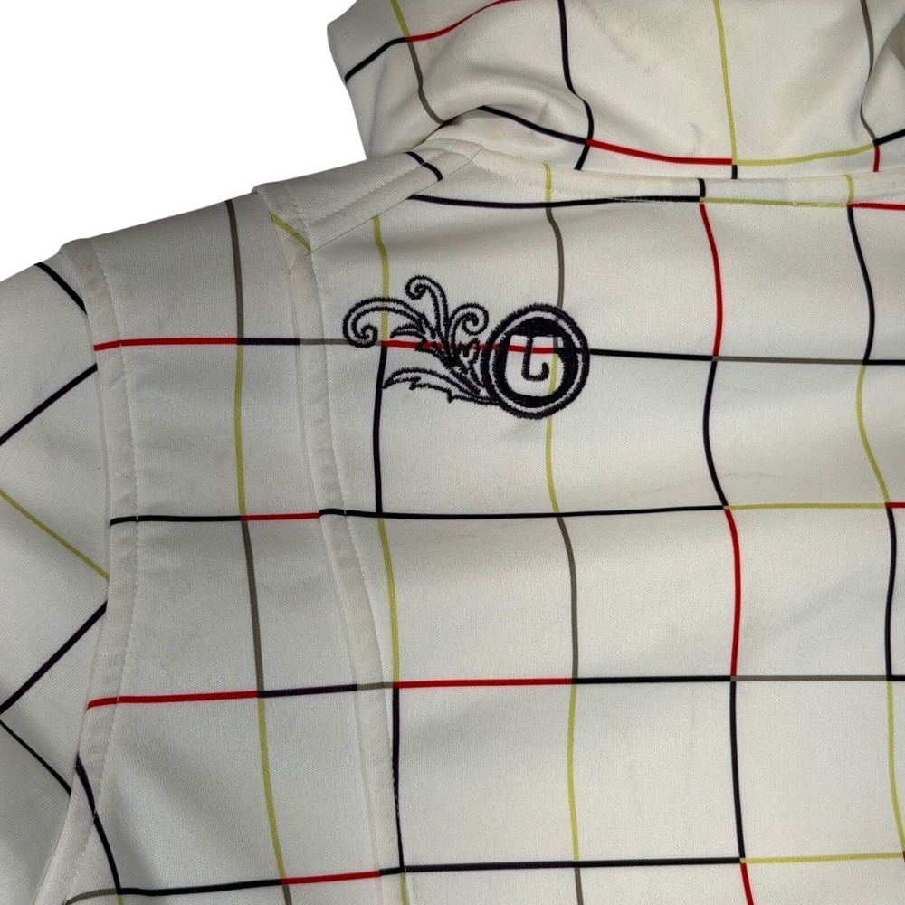 Burton Women's XS Dryride Ski Snowboard Jacket Cream Grid Y2K - Picture 7 of 13